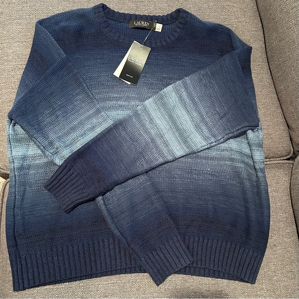 Lauren Ralph Lauren Blue Ombré Sweater